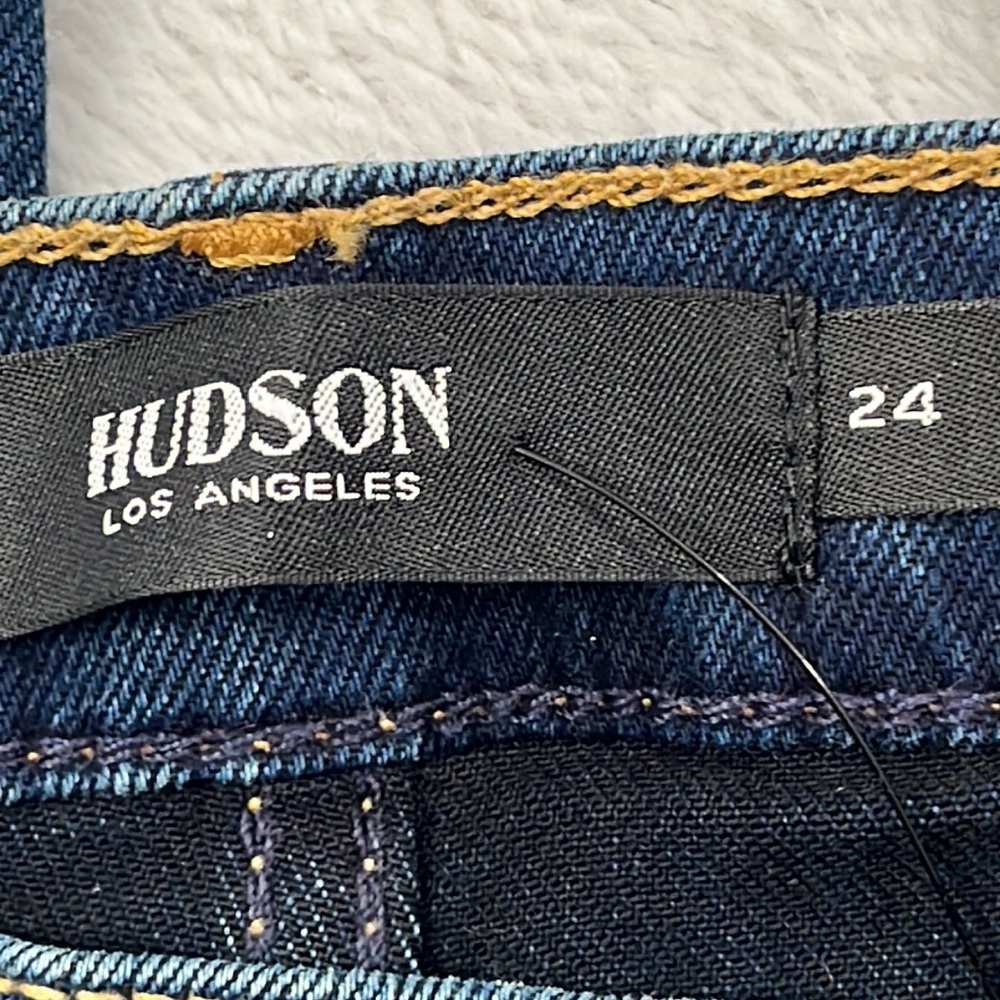 NWT Hudson 24, 0 Enhance Nico Super Skinny‎ Dark Blue Denim Jeans - Picture 9 of 14